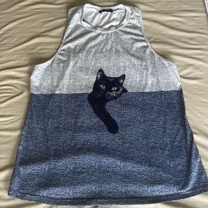 Black Cat Tank!  XL